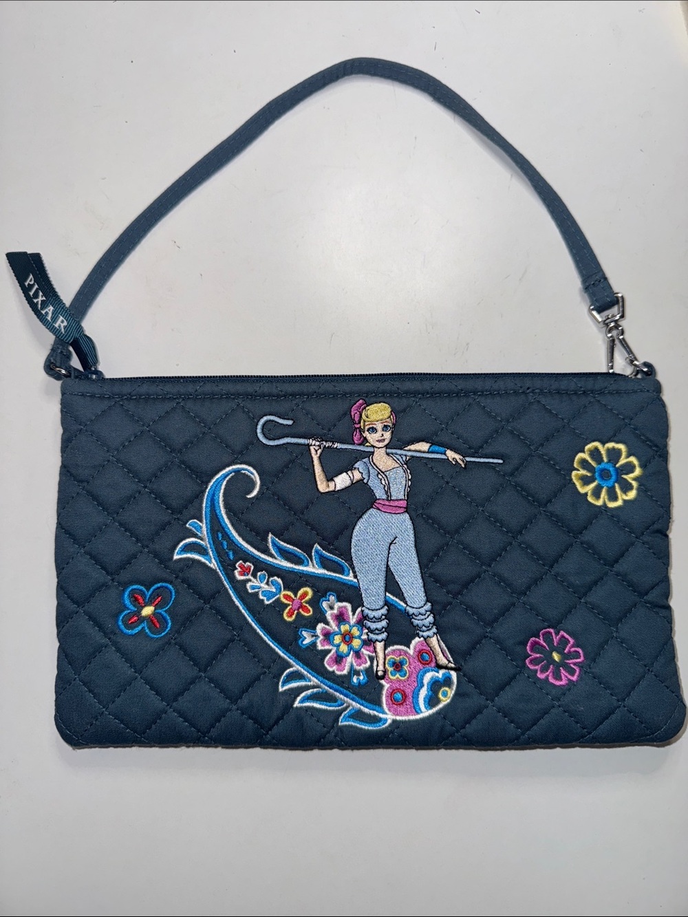 Vera Bradley Disney Pixar RFID Quilted Wristlet with Embroidered Bo Peep
